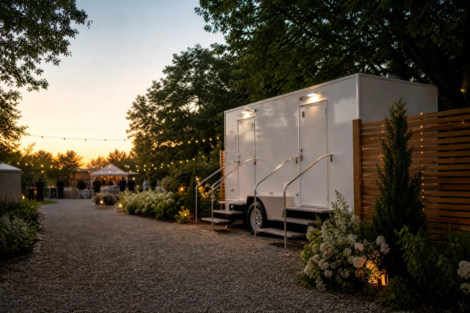 Handwashing and sanitizer setups that keep lines moving portable sanitation setup