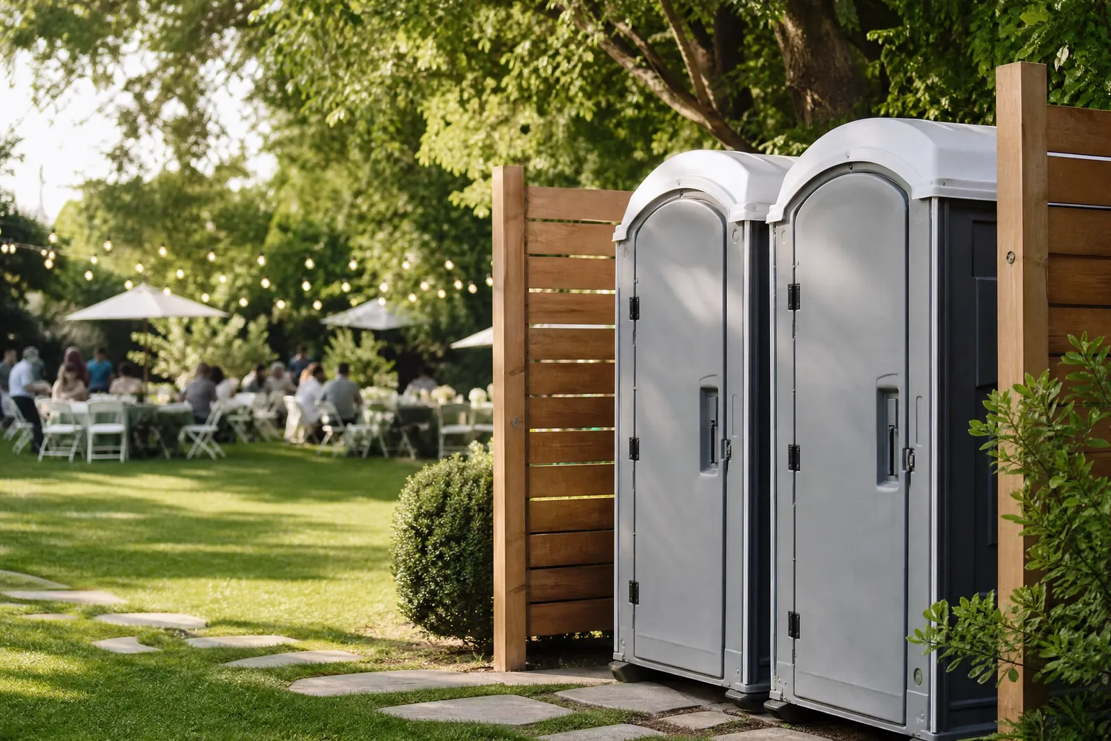 Restroom trailers for comfort-driven events and hosts portable sanitation setup